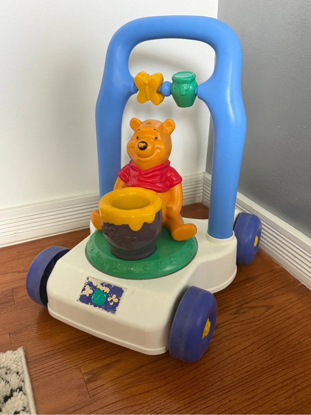 Vintage Disney Winnie the Pooh Push Walker Activity Toy 90’s